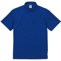 キャブ United Athle（ユナイテッドアスレ） 2022-01 ポロシャツボタンダウン コバルトブルー 4L 1包（3枚入）（直送品）