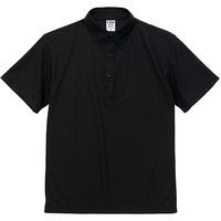 キャブ United Athle（ユナイテッドアスレ） 2022-01 ポロシャツボタンダウン ブラック 5L 1包（3枚入）（直送品）