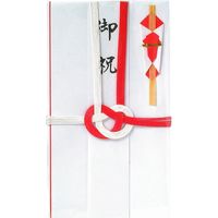 スズキ紙工 金封 赤白3P短冊3枚 中袋3枚入 ス-0213 1セット(10個)