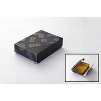 瑞光明 料理・弁当箱 華雅シリーズ 貼箱タイプ 小 S-7812 金カップ付（2） v1322hmshs7812ig2 1ケース（100個入）（直送品）