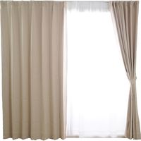 スミノエ デザインライフ プライム2 カーテン 幅3000×長さ900mm クリーム 1セット（2枚入）（直送品）