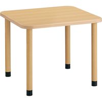 【組立設置込】コクヨ 高齢者施設用 高さ調整テーブル スペーサー調節式 角形 アジャスタータイプ 幅900×奥行900mm ナチュラル 1台（直送品）