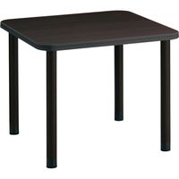 【組立設置込】コクヨ 高齢者施設用 高さ調整テーブル スペーサー調節式 角形 アジャスタータイプ 幅900×奥行900mm ウェンジブラウン 1台（直送品）