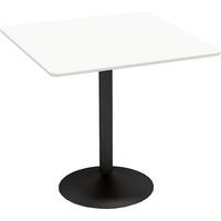 【軒先渡し】Y2K AKIRA カフェテーブル スチール脚 角天板 幅750×奥行750×高さ×720mm ホワイト 1台（直送品）