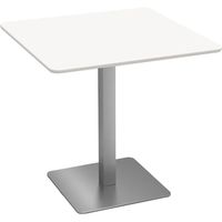 【軒先渡し】Y2K AKIRA カフェテーブル ステンレス角脚 角天板 幅750×奥行750×高さ×720mm ホワイト 1台（直送品）