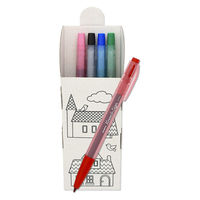 ゼブラ ノックサイン 5色セット 壁掛けポケット付き 水性サインペン WYSS30-5C-P