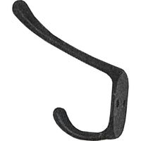 松冨 カラー落京帽子掛 黒 2D074H 1セット（直送品）