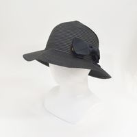 ヤマショウ 婦人くるくるハット ブラック YCH-037BK 1箱 (20個入)（直送品）