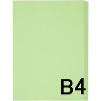 アスクル カラーペーパー B4 グリーン 1冊（500枚入） オリジナル（わけあり品）