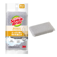 スリーエム（3M）スコッチブライト 泡立ちゆたか ネットスポンジ 抗菌 キッチン キズつけない グレー WNT-77KGY（1個入）