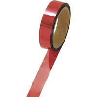 ササガワ メッキテープ 赤 25mm幅×50m 40-4486 1個袋入（取寄品）