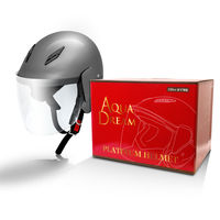 【二輪車・バイク用ヘルメット】アクアドリーム（AquaDream） スリークウォーターヘルメットガンメタ AD-TQ100-GM 1個（直送品）
