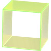 KMA 4面体200角サイコロ3T蛍光ピンク4台入 アクリルBOX 021