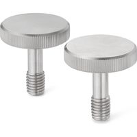 鍋屋バイテック 脱落防止ローレットノブ KUMS-20-M5-16-SC（直送品）