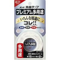 コニシ 両面テープ プレミアム多用途 15mm×2m #04683 1セット（3巻）（直送品）