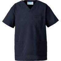 KAZEN スクラブ(男女兼用)ダークネイビー SS 133-78-SS 1枚　スクラブ（直送品）