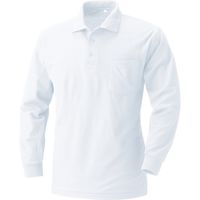 HOOH 長袖ポロシャツ 202-17ホワイト LL 村上被服 1セット（2着入）（直送品）