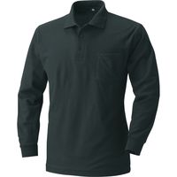 HOOH 長袖ポロシャツ 202-20ブラック 4L 村上被服 1セット（2着入）（直送品）