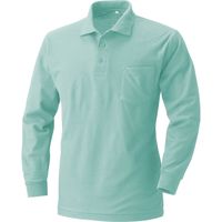 HOOH 長袖ポロシャツ 202-22ミントグリーン LL 村上被服 1セット（2着入）（直送品）