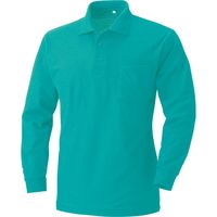 HOOH 長袖ポロシャツ 202-23エメグリーン LL 村上被服 1セット（2着入）（直送品）