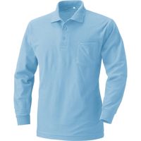 HOOH 長袖ポロシャツ 202-25サックス LL 村上被服 1セット（2着入）（直送品）