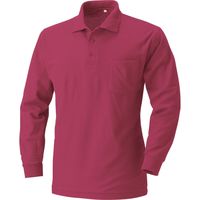 HOOH 長袖ポロシャツ 202-41ワインレッド L 村上被服 1セット（2着入）（直送品）