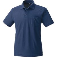 HOOH 半袖ポロシャツ 204-１ネイビー S 村上被服 1セット（2着入）（直送品）