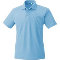 HOOH 半袖ポロシャツ 204-25サックス S 村上被服 1セット（2着入）（直送品）