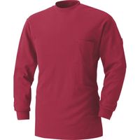 HOOH 長袖Ｔシャツ 211-41ワインレッド M 村上被服 1セット（2着入）（直送品）