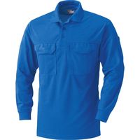 HOOH 長袖ポロシャツ 226-3ブルー S 村上被服 1セット（2着入）（直送品）