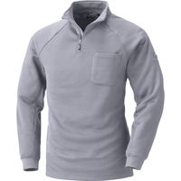 HOOH 裏フリースジップアップシャツ 232-47杢グレー M 村上被服 1セット（2着入）（直送品）