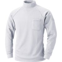 HOOH 裏フリースハイネックシャツ 233-17ホワイト LL 村上被服 1セット（2着入）（直送品）