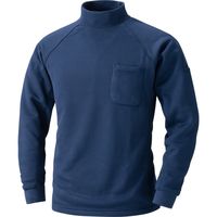 HOOH 裏フリースハイネックシャツ 233-1ネイビー LL 村上被服 1セット（2着入）（直送品）