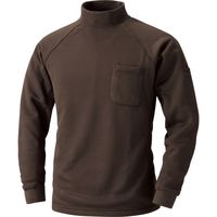HOOH 裏フリースハイネックシャツ 233-9ブラウン LL 村上被服 1セット（2着入）（直送品）