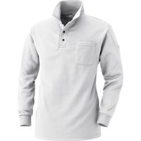 HOOH 裏フリースポロシャツ 236-17ホワイト 4L 村上被服 1セット（2着入）（直送品）