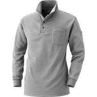 HOOH 裏フリースポロシャツ 236-47杢グレー L 村上被服 1セット（2着入）（直送品）