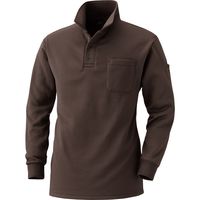 HOOH 裏フリースポロシャツ 236-9ブラウン 4L 村上被服 1セット（2着入）（直送品）