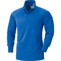 HOOH 肩パット入りポロシャツ 240-3ブルー S 村上被服 1セット（2着入）（直送品）