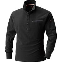 HOOH 長袖ポロシャツ 272-20ブラック 5L 村上被服 1セット（2着入）（直送品）