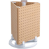 ストア・エキスプレス 樹脂製卓上回転有孔ディスプレイ　回転式 白 6142-220 1台（直送品）