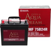 【カー用品】AQUA DREAM（アクアドリーム） 国産車用バッテリー充電制御車対応 AD-MF 75B24R 1個（直送品）