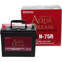 【カー用品】AQUA DREAM（アクアドリーム） 国産車用バッテリーアイドリングストップ車用 AD-MF N-75R 1個（直送品）