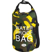 アイ・エス 防水カモフラージュバッグ 15L イエロー WPBー15LーYL 1パック（直送品）