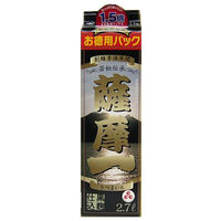 薩摩一　25度　2.7L パック 1本　芋焼酎　若松酒造