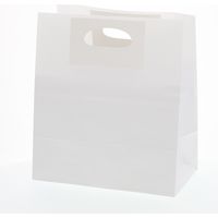 【ケース販売】HEIKO 紙袋 トゥーゴーバッグ L 晒白無地 003186020 1ケース(25枚入×20袋 合計500枚)（直送品）