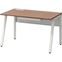 【引出付】オカムラ ViLLAGE VD-Aデスク 平机 幅1200×奥行700×高さ720mm ミディアムウォールナット×ネオホワイト 1台（取寄品）