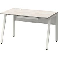 【引出付】オカムラ ViLLAGE VD-Aデスク 平机 幅1200×奥行700×高さ720mm ライトオーク×ネオホワイト 1台（取寄品）