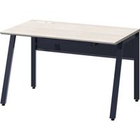 【引出付】オカムラ ViLLAGE VD-Aデスク 平机 幅1200×奥行700×高さ720mm ライトオーク×ブラック 1台（取寄品）