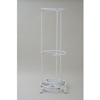 山善 YAMAZEN スリム回転ハンガー 幅595×奥行595×高さ1800mm ホワイト YDH-7700(WH) 1台（直送品）