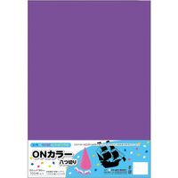 ONカラー八つ切 380×265mm 100枚 むらさき ON8-S19 1冊 エヒメ紙工（直送品）